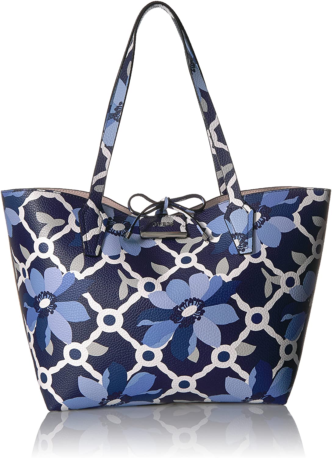 Price:$90.00    GUESS Bobbi Inside Out Tote, blue floral/stone  Clothing