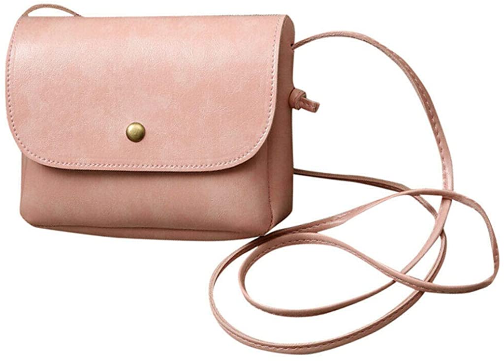 Price:$7.99 Women 2019 Simple Mini Shoulder Bag (Pink)  Handbags   
