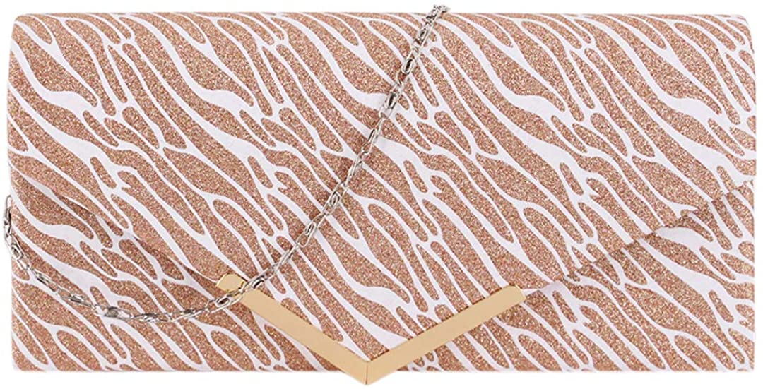 Price:$9.99 Gabrine Womens Sequins Evening Bag Lady Shoulder Bag Envelop Bag Handbag Clutch Purse for Wedding Prom Party(Gold)  Handbags   