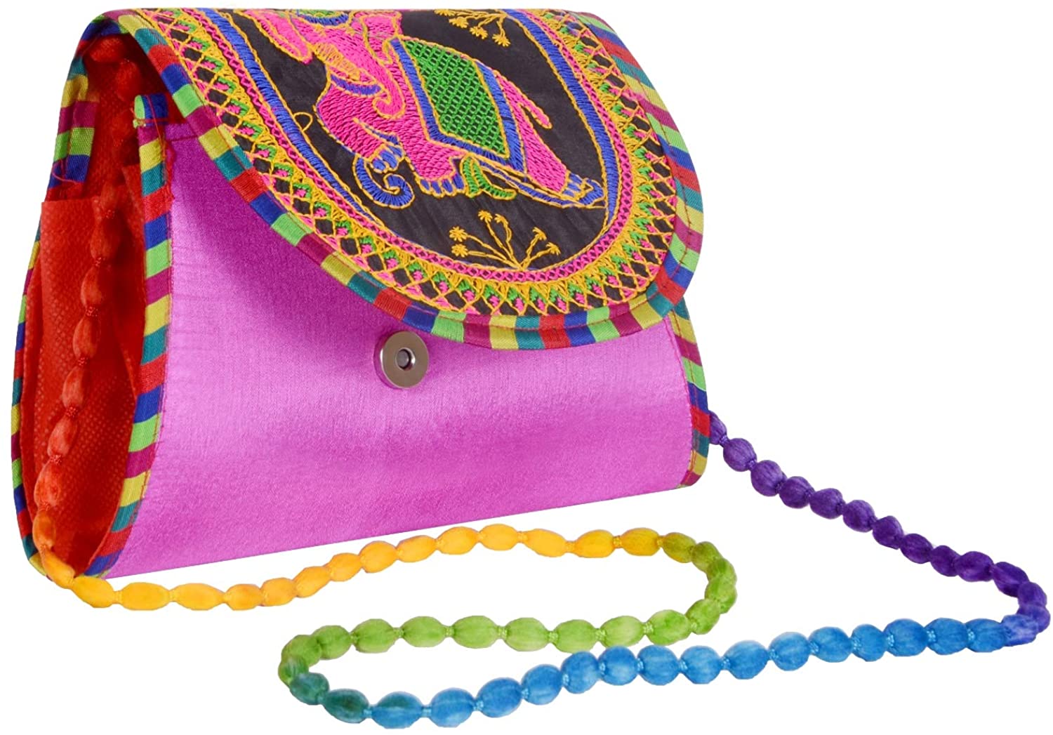 Price:$1299.00    Amba Handicraft Traditional Handbags for Women Girls/Handcrafted Embroidery Sling Bags/Rajasthani Sling Bags/Tote Bags/Shoulder Bags/Crossbody Bag/Ethnic Shoulder Sling Bag. AHKB161  Clothing