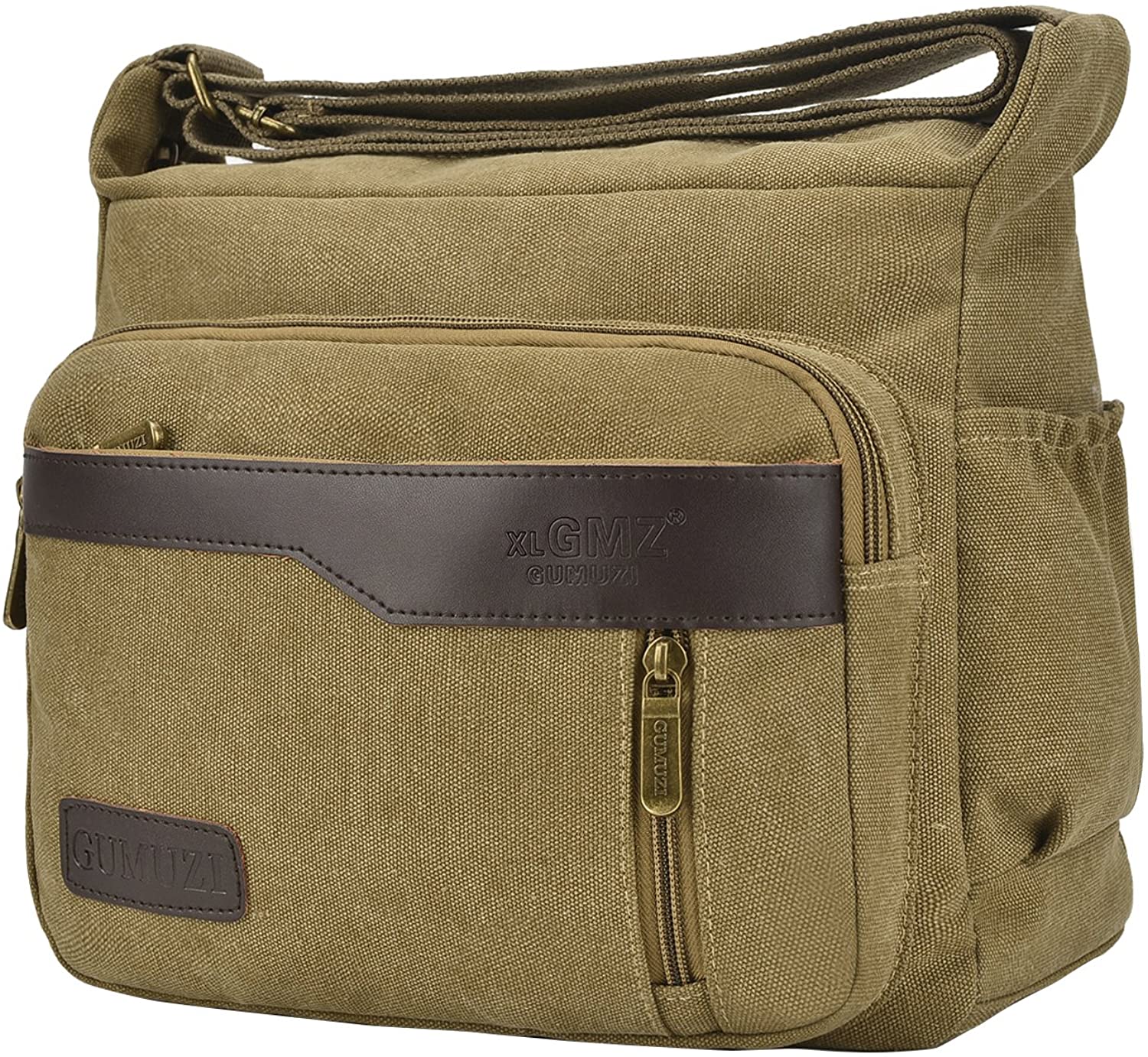 Price:$19.99    Fabuxry Casual Canvas Cross Body Bags Handbags Shoulder Bags Travel Purses (Khaki)  Clothing