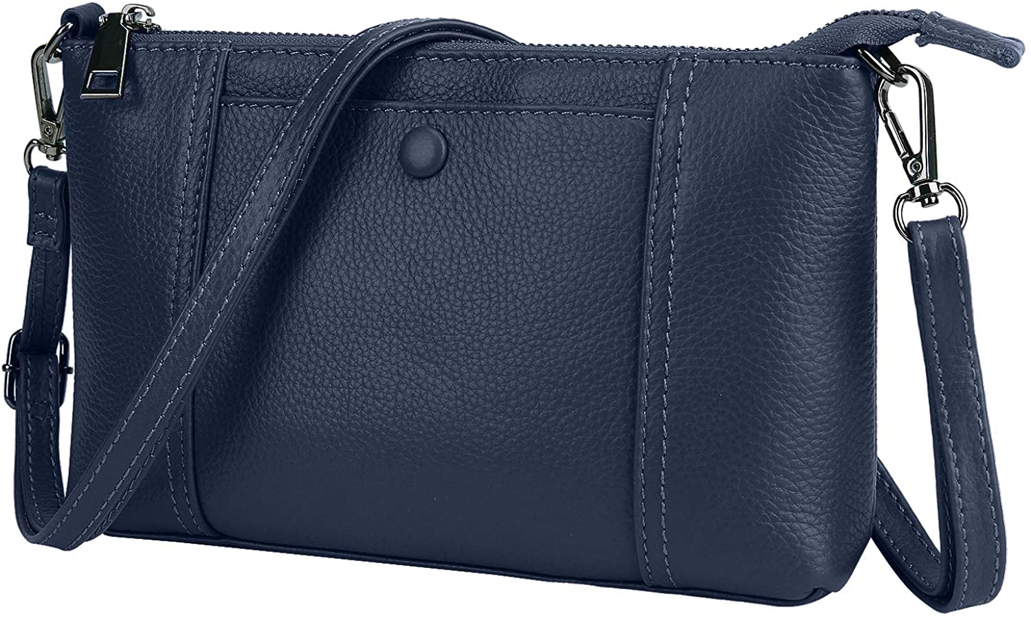 Price:$39.99 Gywon Genuine Leather Clutch Wallet Wristlet Handbag Purse Cross-body Shoulder Bag for Women Girls Ladies  Handbags   