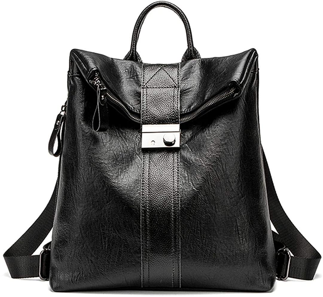 Price:$26.99    Wxnow Leather Mini Backpack for Women Waterproof Fashion School Purse and Handbags Lightweight Travel Bag Ladies Shoulder Bags Black  Clothing