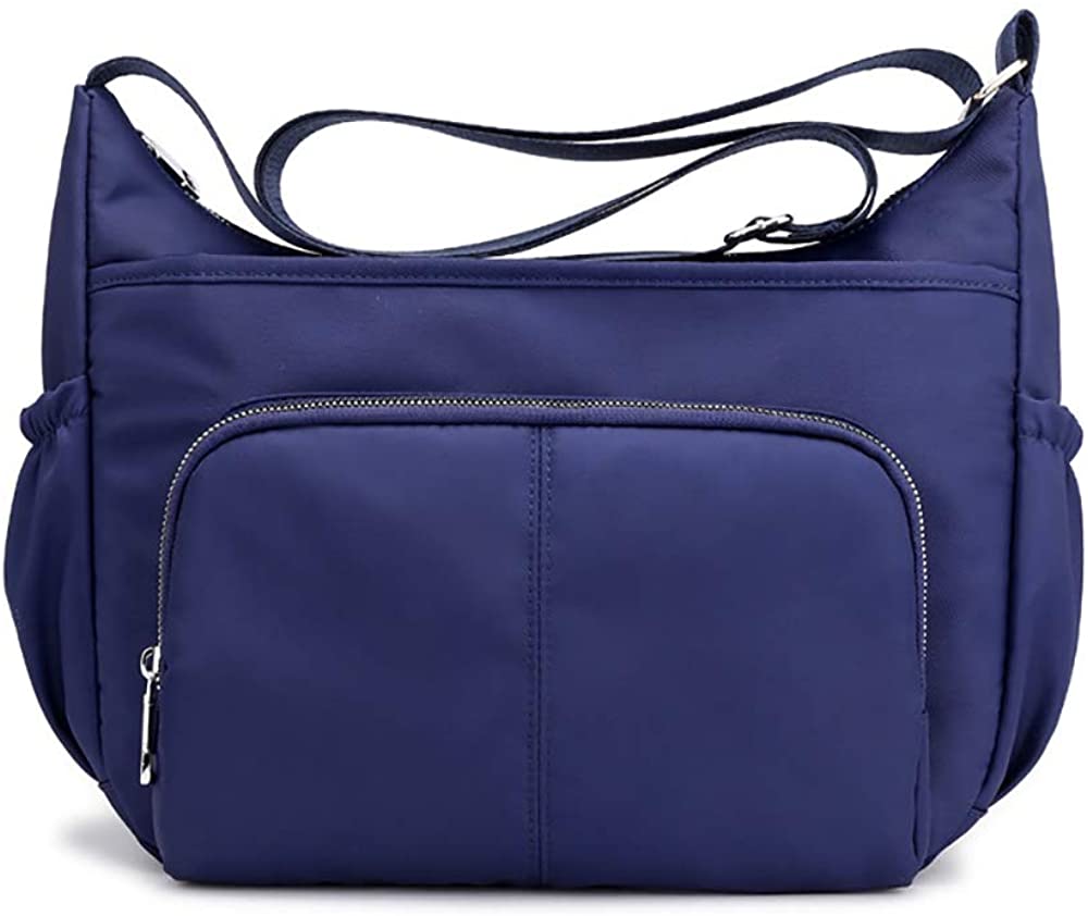 Price:$13.99 Mfeo Women's Light Weight Large Multi Pockets Crossbody Handbags Shoulder Bag Messenger Bag (Dark Blue)  Handbags   