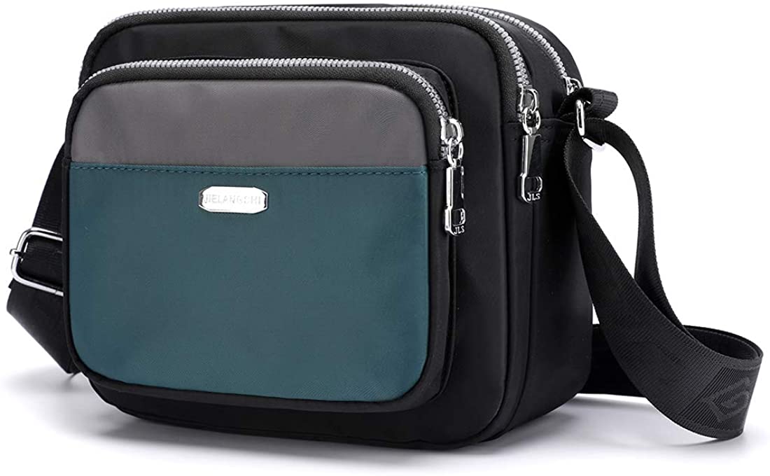 Price:$16.99 Collsants Small Crossbody Bag for Women Purses and Handbags Nylon Shoulder Bag Travel Purse Multi Zipper Pockets  Handbags   