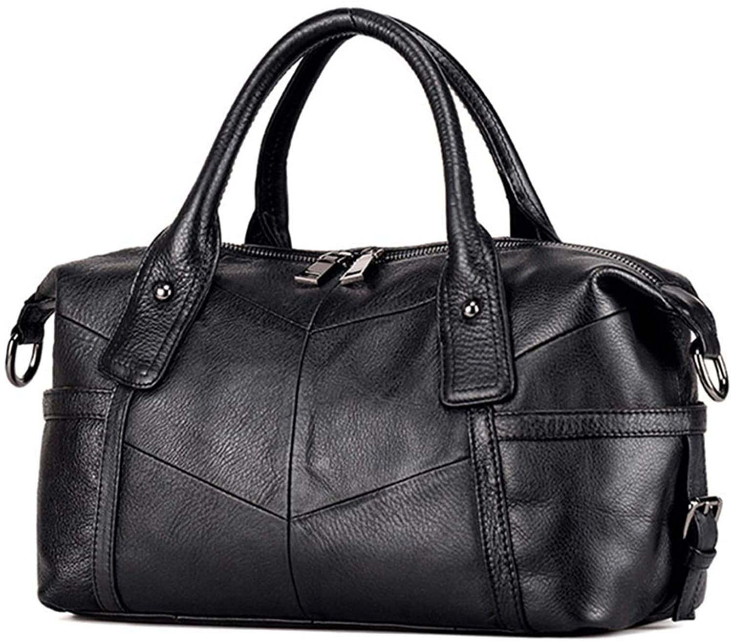 Price:$45.50 Women Genuine Leather Handbag Shoulder Bag Satchel Crossbody Large Capacity  Handbags   