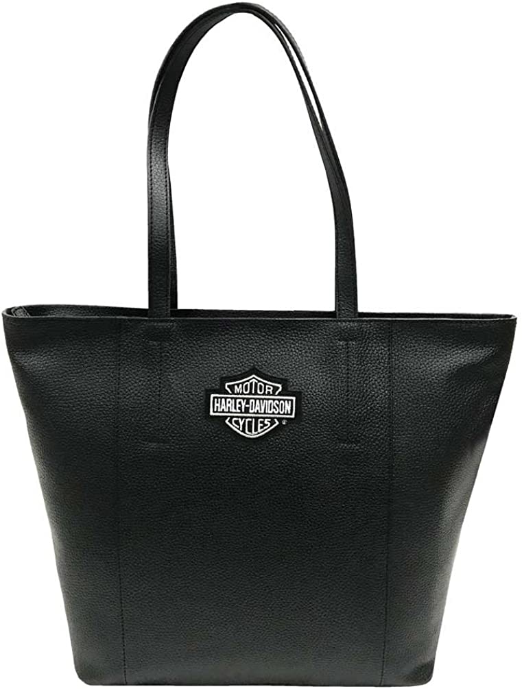 Price:$129.95    Harley-Davidson Women's Bar & Shield Travel Leather Tote Bag, Black 99516-BLACK  Harley-Davidson  Clothing