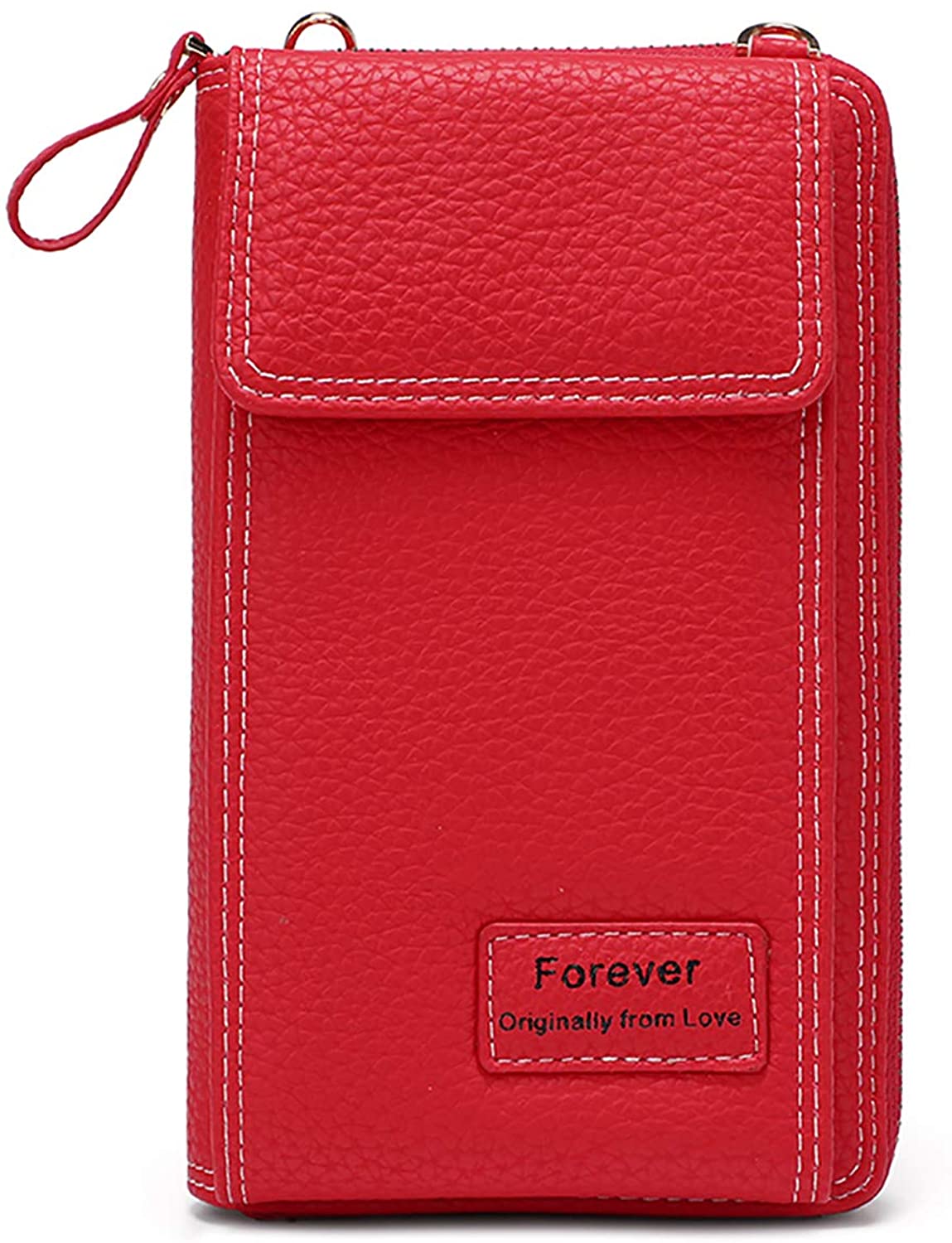 Price:$13.99 Small Leather Shoulder Bag, Crossbody Bag CellPhone Wallet Purse Lightweight Crossbody Handbags for Women (D-Red)  Handbags   