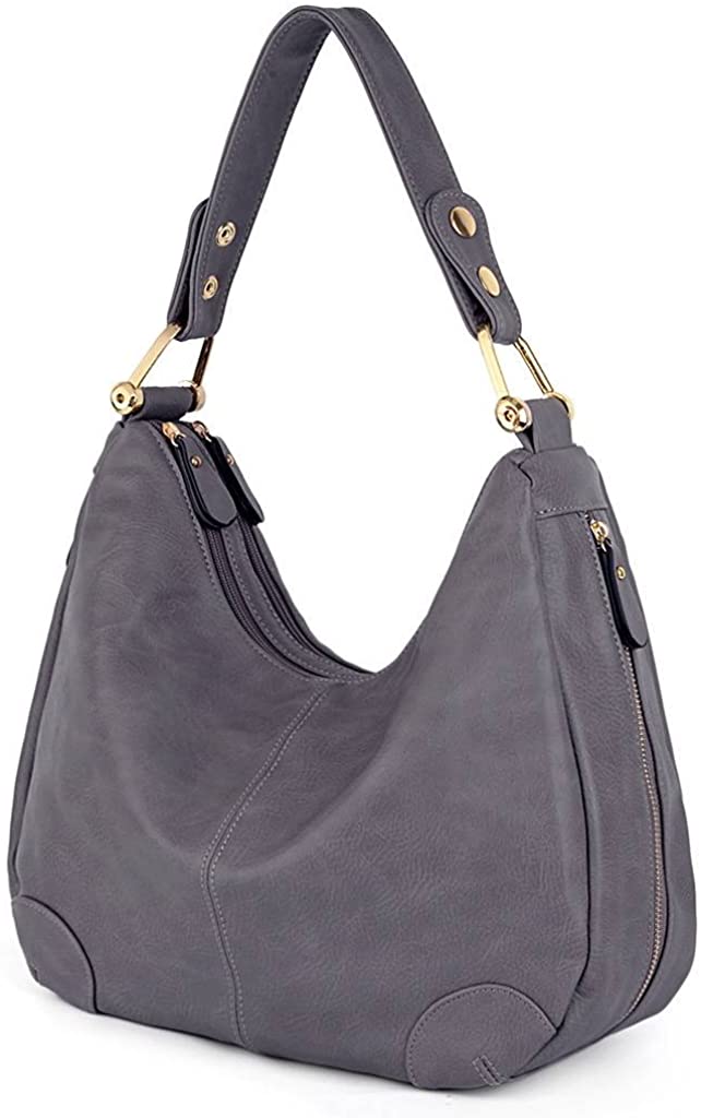 Price:$19.99 UTO Women Handbag PU Leather Purse Shoulder Bag A Grey 190  Handbags   