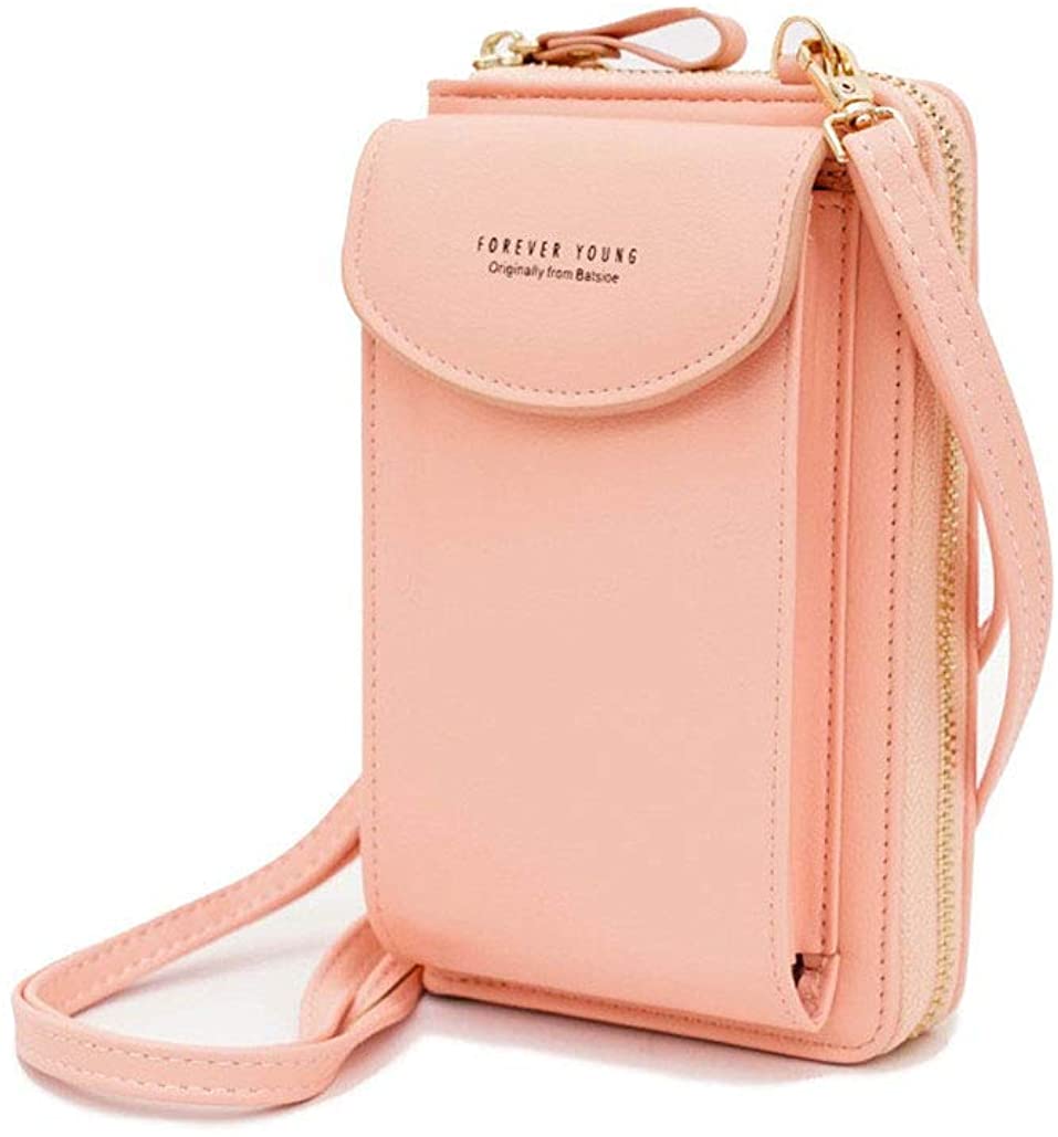 Price:$13.99    Cell Phone Purse PU Leather Crossbody Bag Shoulder Bag Handbag Clutch for Women  Clothing