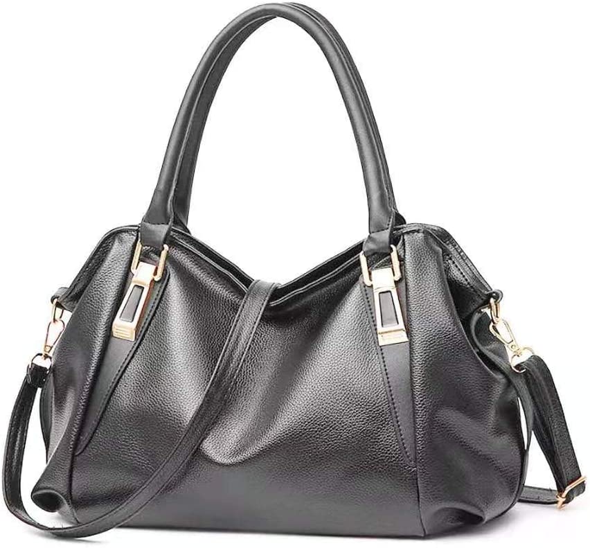 Price:$15.99 Single shoulder bag ladies bag 2020 new ladies casual fashion soft bag messenger handbag (Black)  Handbags   
