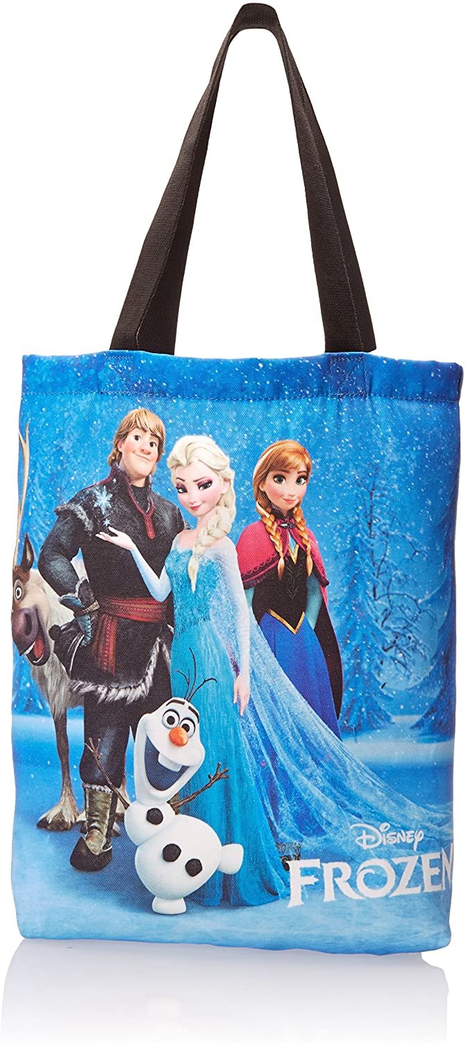 Price:$8.80 Concept One Handbags Frozen Group Shot Sublimation Print Shoulder Bag, Royal, One Size  Handbags   