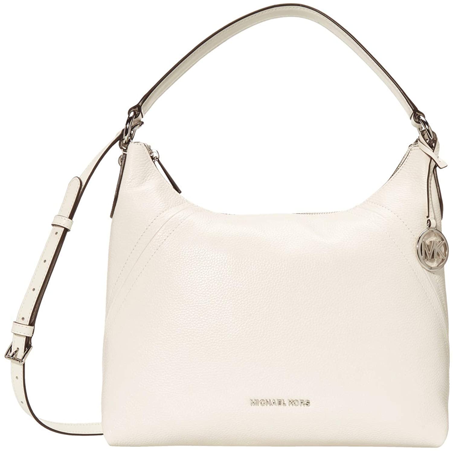 Price:$148.50 MICHAEL Michael Kors Aria Large Shoulder Optic White One Size  Handbags   