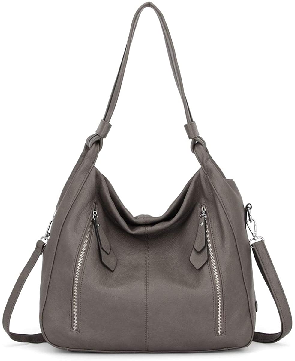 Price:$39.99    Women Handbags Shoulder Bags PU Leather Satchel Tote Bag Mutipocket Purse (K.EYRE#KL7215#U8388#445-TAUPE)  Clothing