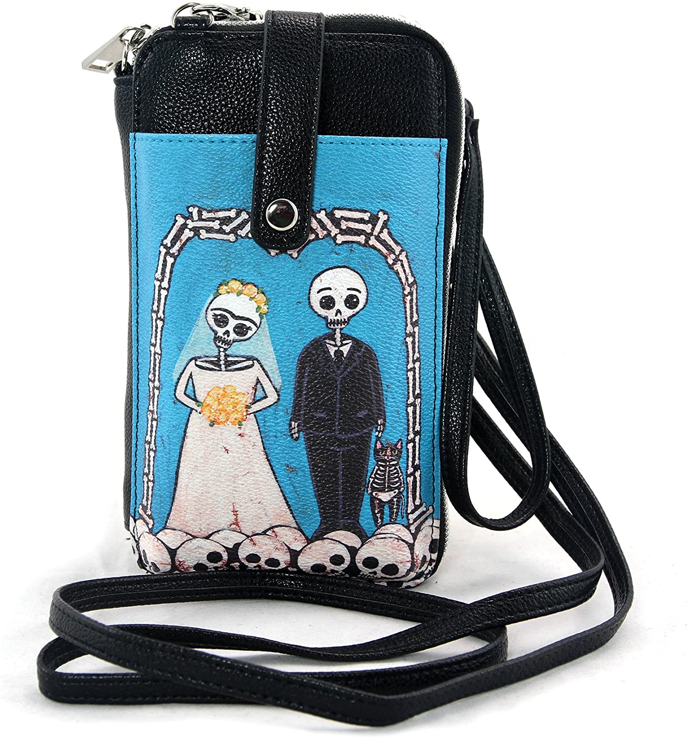 Price:$24.43 Til Death Do Us Part Phone Bag in Vinyl Material  Handbags   