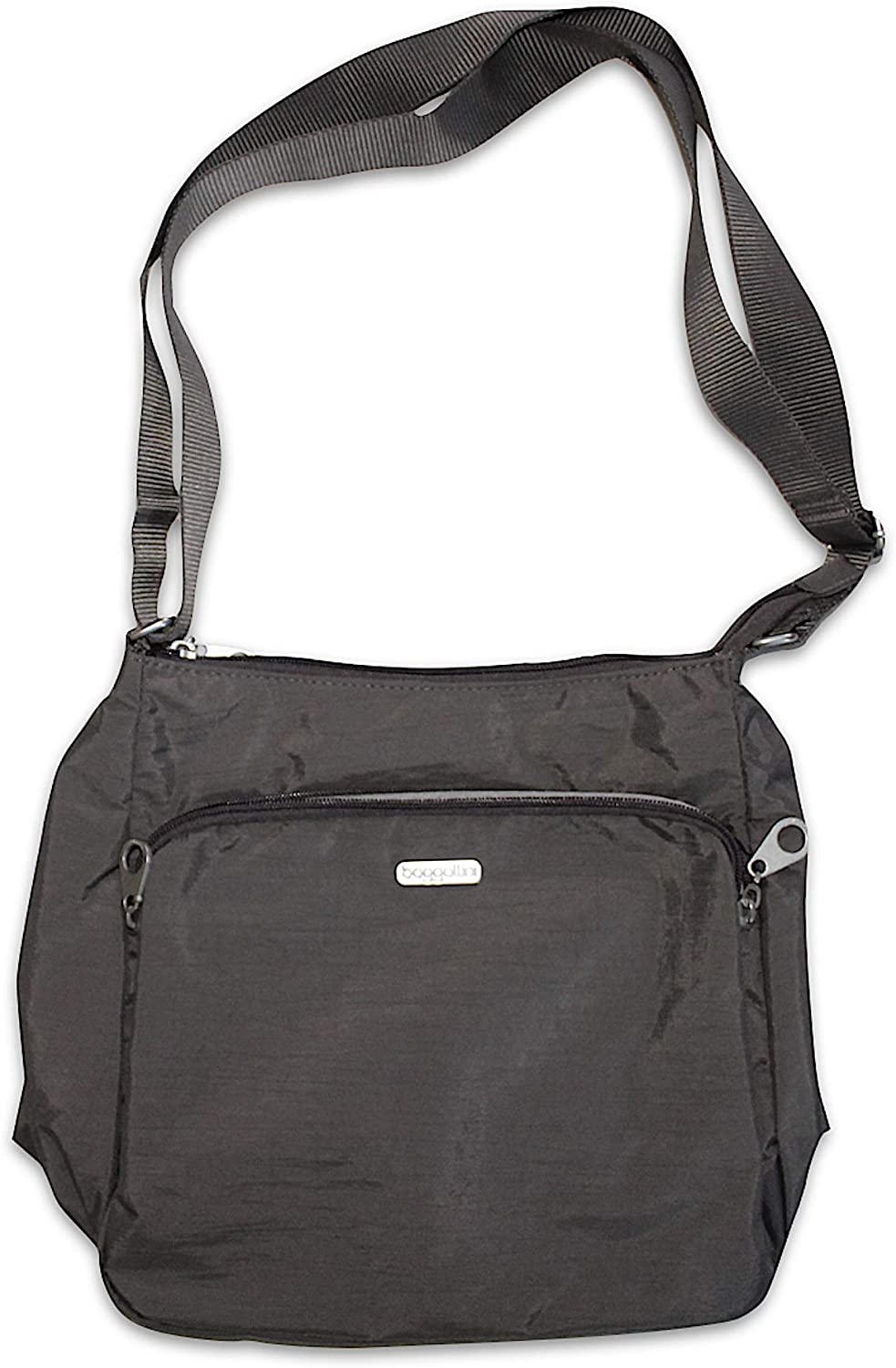 Price:$49.94 Baggallini Gray Shoulder Hand Bag Purse Handbag Nylon  Handbags   
