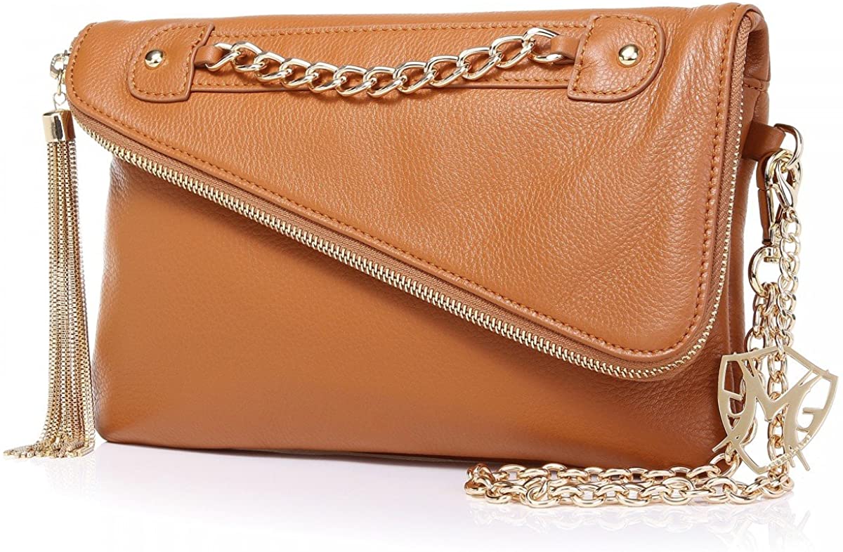 Price:$79.95 Greg Michaels Kayla in Tan Clutch Purse Handbag  Handbags   
