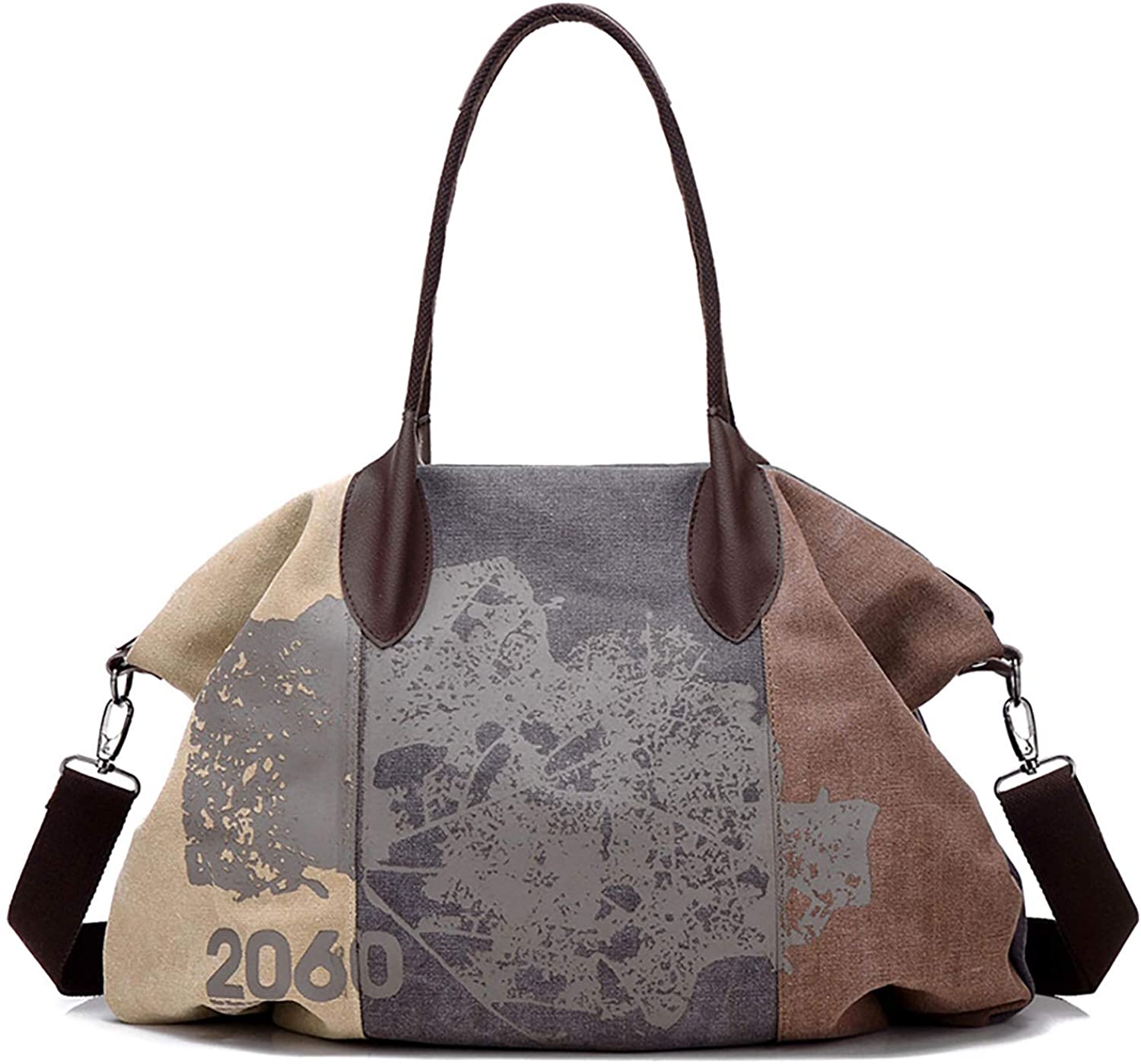 Price:$25.99    Women Casual Vintage Hobo Canvas Handbags Daily Top Handle Shoulder Bag Travel Cross-body Bag  Clothing