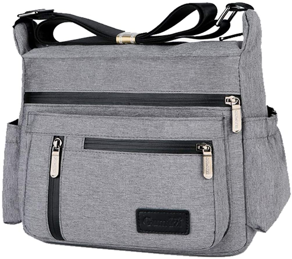 Price:$19.99 Fabuxry Women Casual Shoulder Bags Ultra Light Weight Nylon Bag Purses Handbags (Grey)  Handbags   