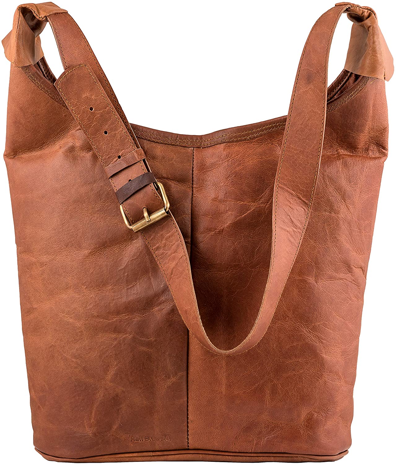 Price:$44.95    HB Women's Genuine Leather Tote Bag Vintage Large Capacity Shoulder Bag Satchel Work Purses Handbags  Clothing