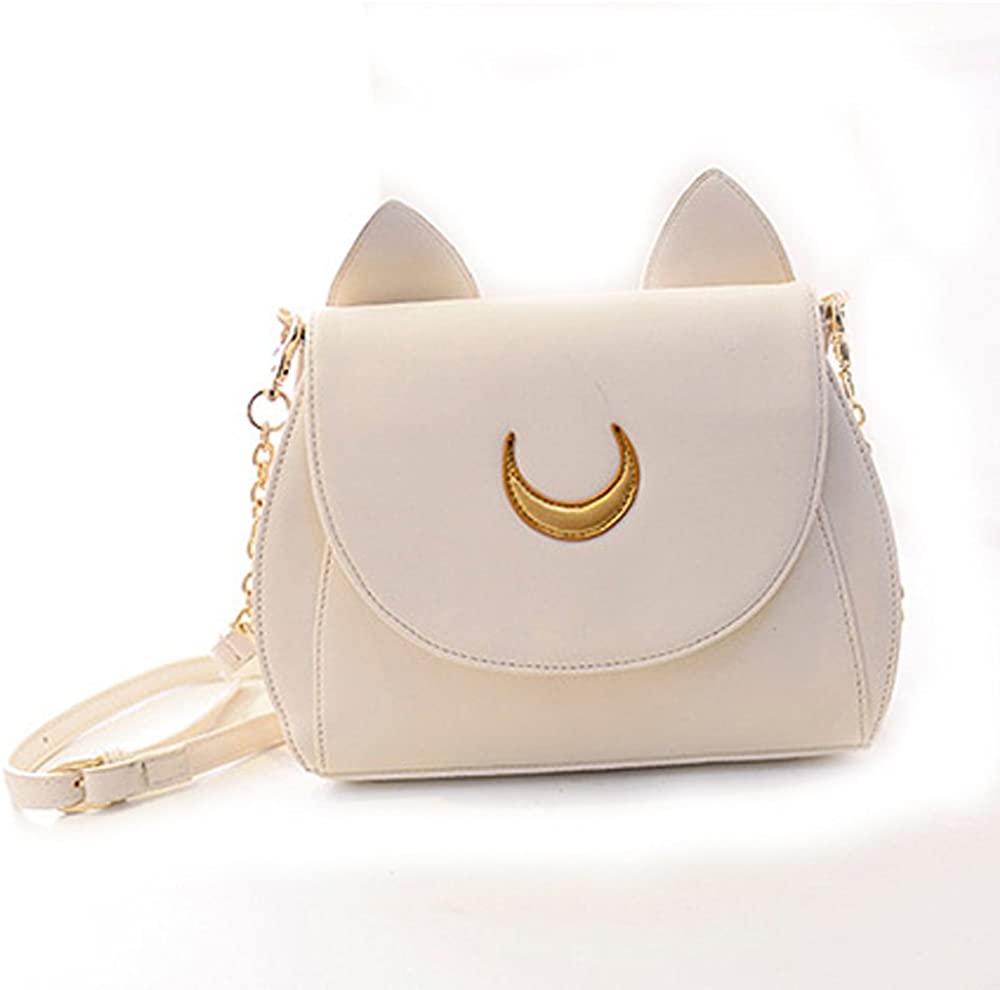 Price:$15.93    Yofit Cosplay Sailor Moon 20th Tsukino Usagi PU Leather Women Handbag Shoulder Bag (One Size, White)  Clothing
