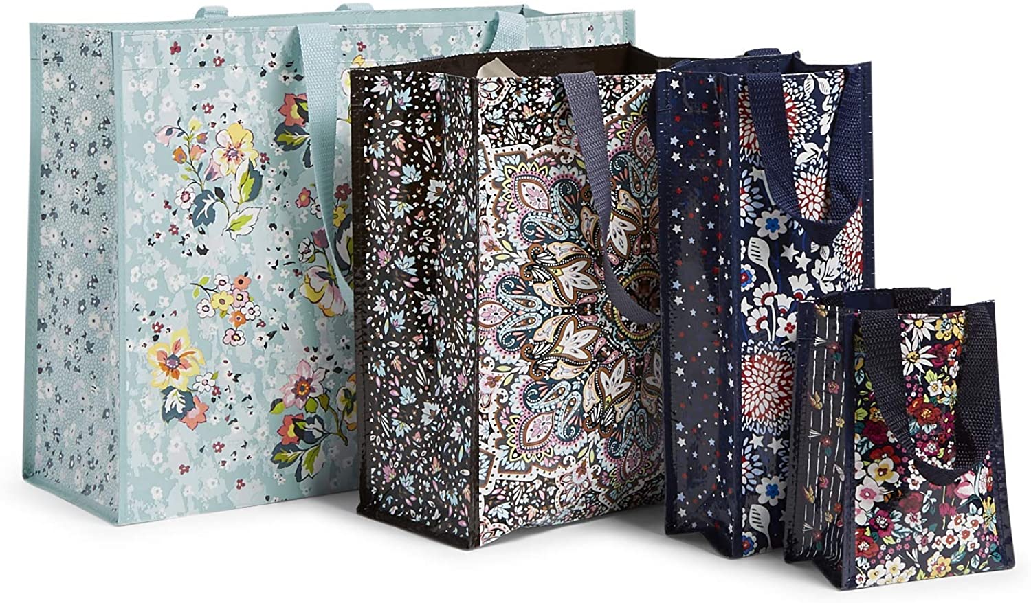 Price:$20.00    Vera Bradley 4 Piece Market Tote Bag Set, Floating Garden  Clothing