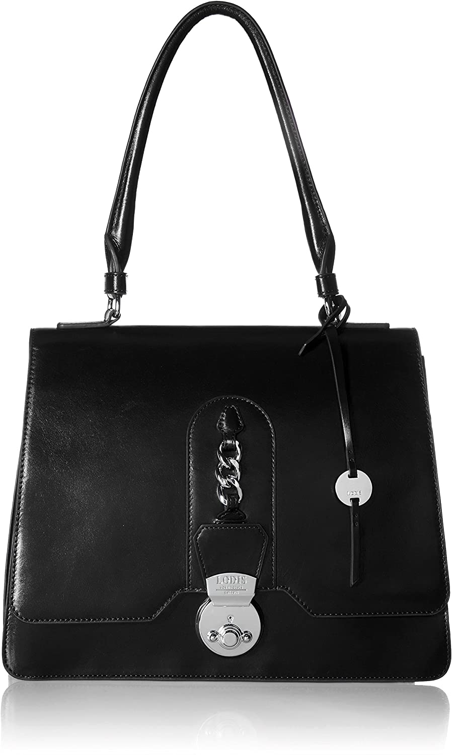 Price:$257.38    Lodis Rodeo Chain Justina Flap Satchel, One Size, black  Clothing