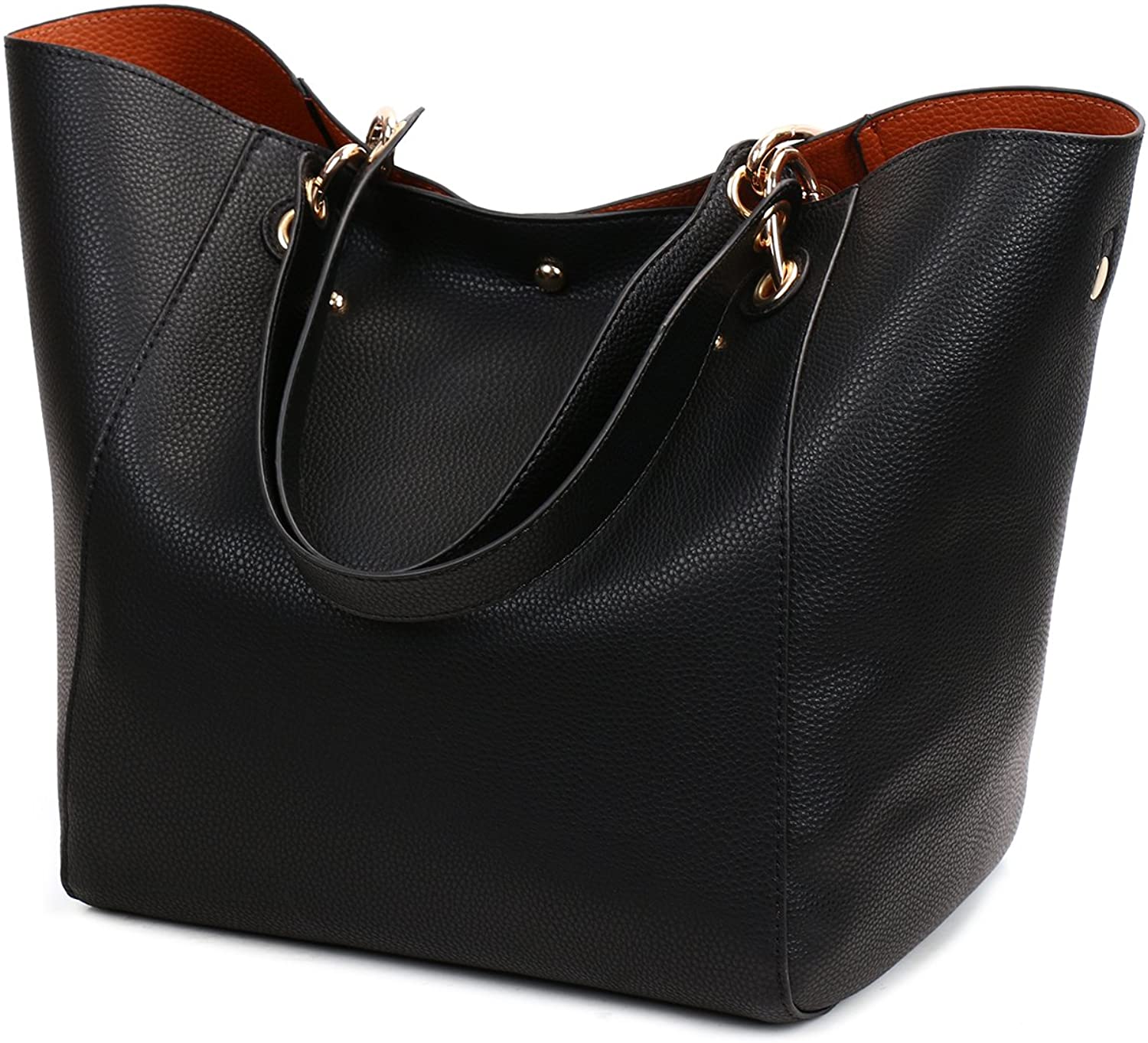 Price:$19.02    Handbags and Purses for Women, SAIELT Women Top Handle Satchel Synthetic Leather Shoulder and Tote Bag for Work Travel  Clothing