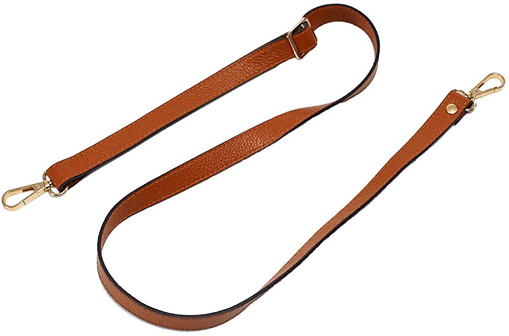 Price:$15.88 18MM Width Leather Adjustable Length Replacement Cross Body Purse Handbag Bag Shoulder Bag Wallet Strap (Brown)  Handbags   
