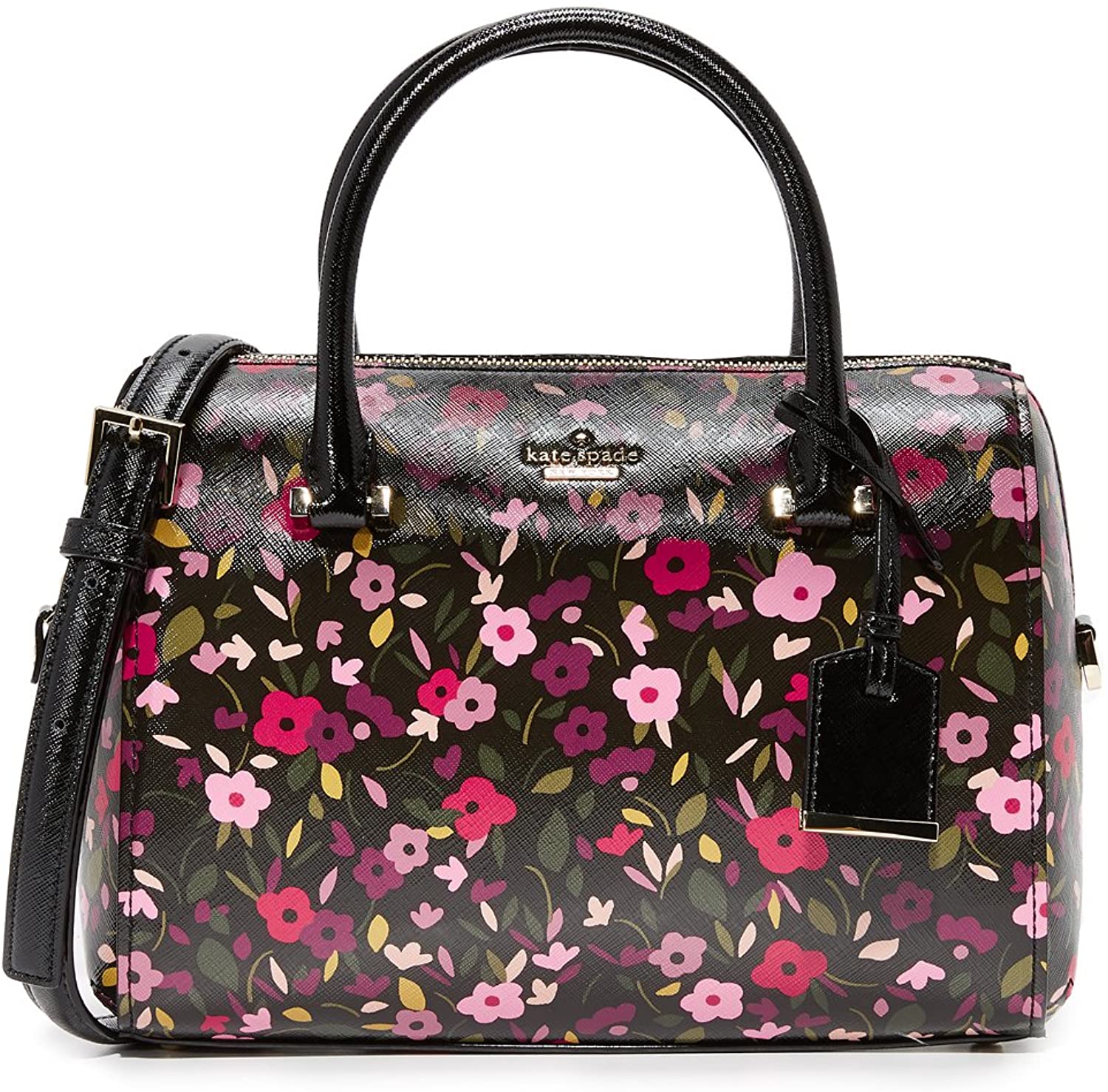 Price:$195.00    Kate Spade New York Women's Cameron Street Large Lane Satchel, Black Multi, One Size  Clothing