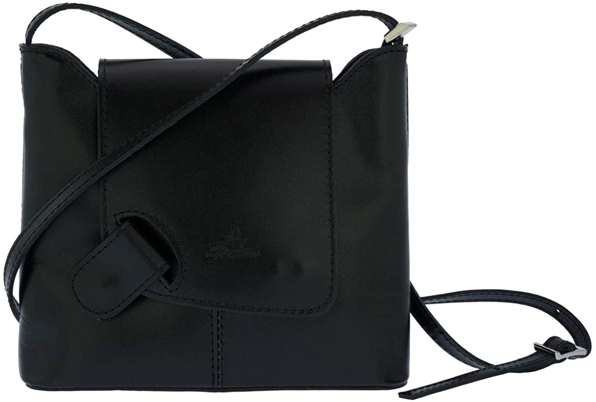 Price:$74.95 Fioretta Italian Genuine Leather Crossbody Shoulder Bag Handbag For Women  Handbags   