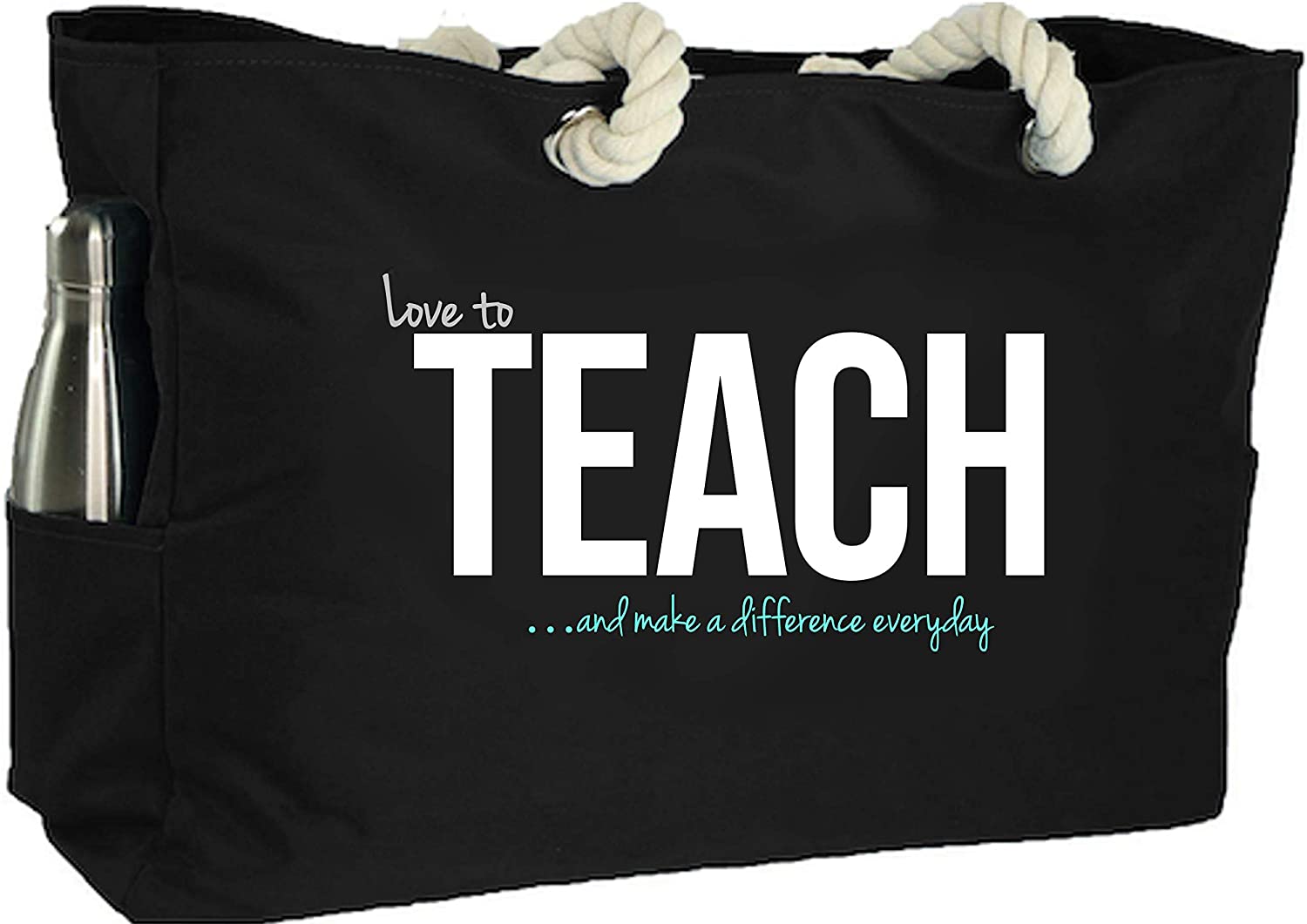 Price:$44.99    KEHO Ultimate Teacher Waterproof Multi Pocket Tote Shoulder Bag (Huge) - Perfect Usable Gift for Teacher Appreciation, Comfy Rope Handles & Perfect Work Bag  Clothing