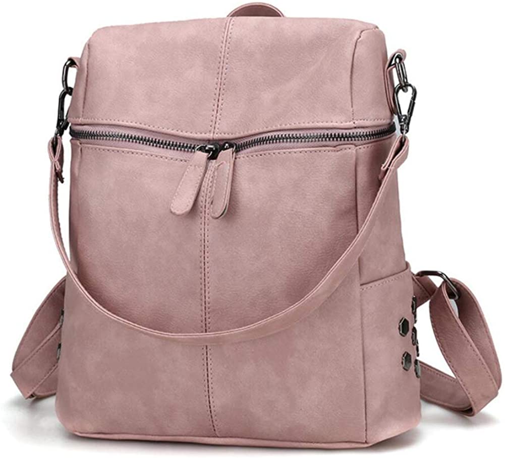 Price:$22.00    Strangefly Small Backpack Purse for Women,PU Leather School Shoulder Bag, Rivet Travel Casual Daypack(Pink)  Clothing