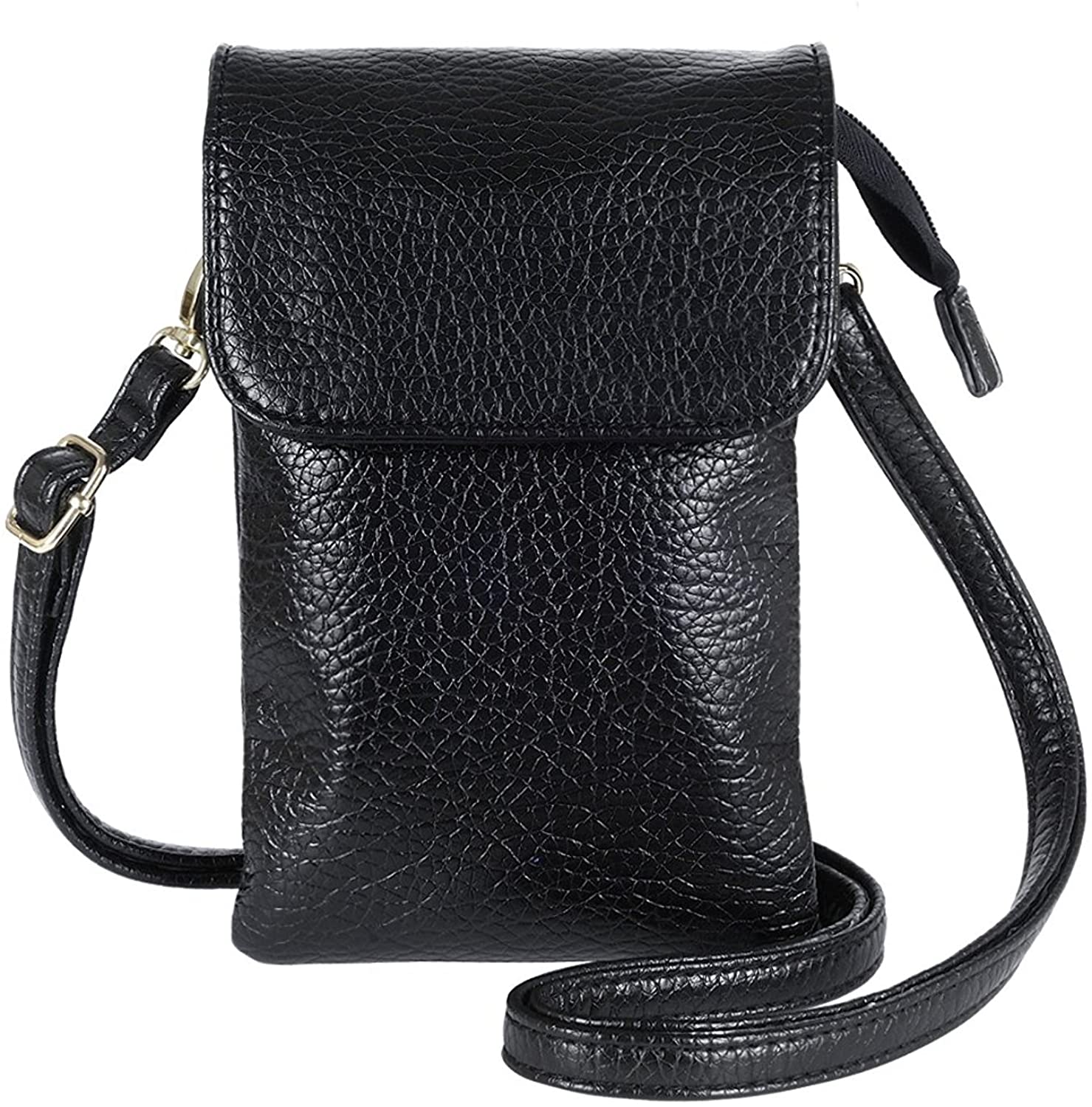 Price:$8.99 WITERY Cell Phone Purse Wallets Small Phone Bag Cute Leather Crossbody Bag Shoulder Bag Phone Holder Roomy Pockets Series For Women  Handbags   