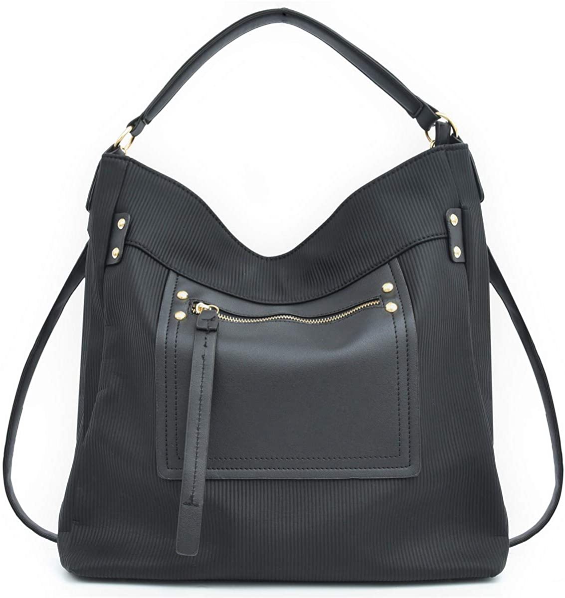 Price:$35.99    Hobo Bags for Women Leather Black Large Crossbody Bag Casual Hobo Purses and Handbags Tote Shoulder Bags  Clothing