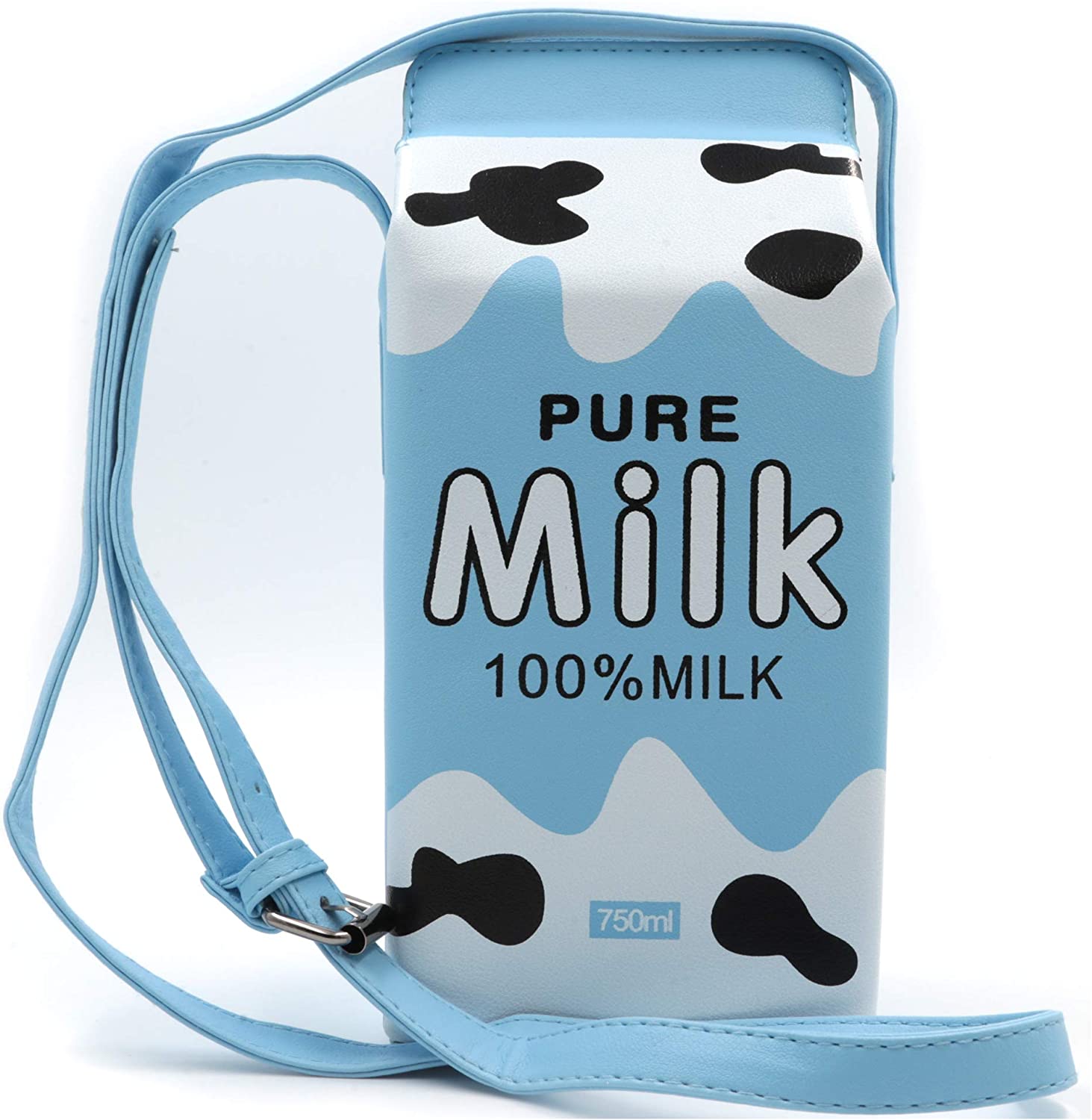 Price:$18.99    HXQ Pure Milk Box CrossBody Purse Bag,PU Phone Shoulder Wallet for Women Girl  Clothing