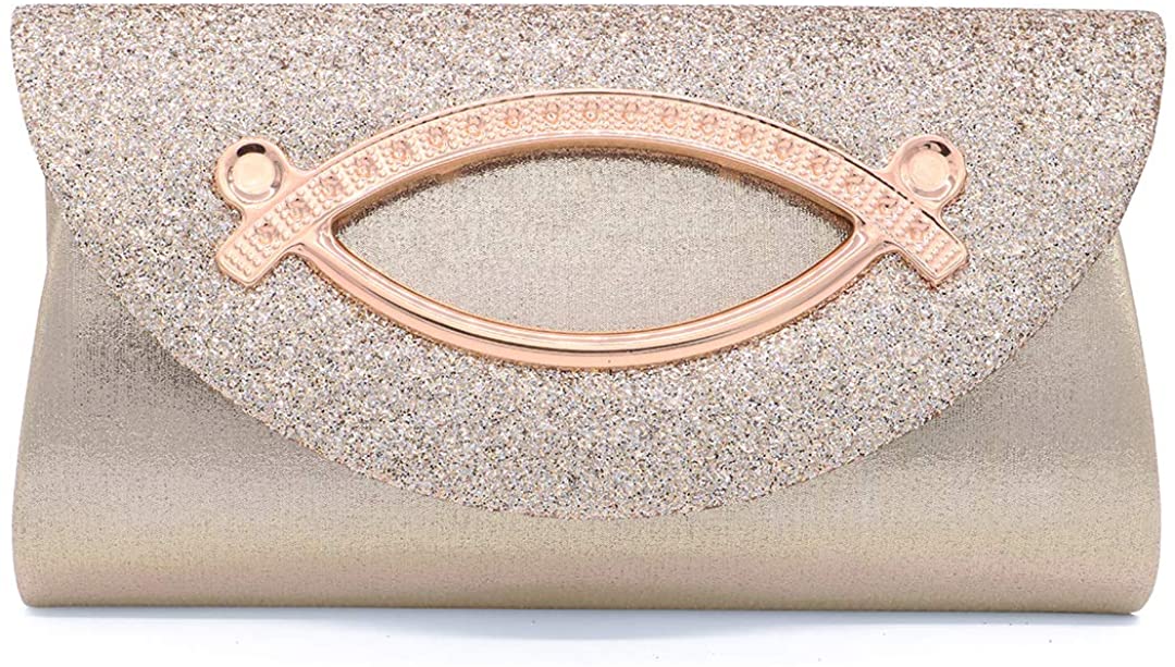 Price:$9.99 Naimo Womens Paillette Shoulder Envelope Evening Purse Wedding Party Clutch Bag  Handbags   