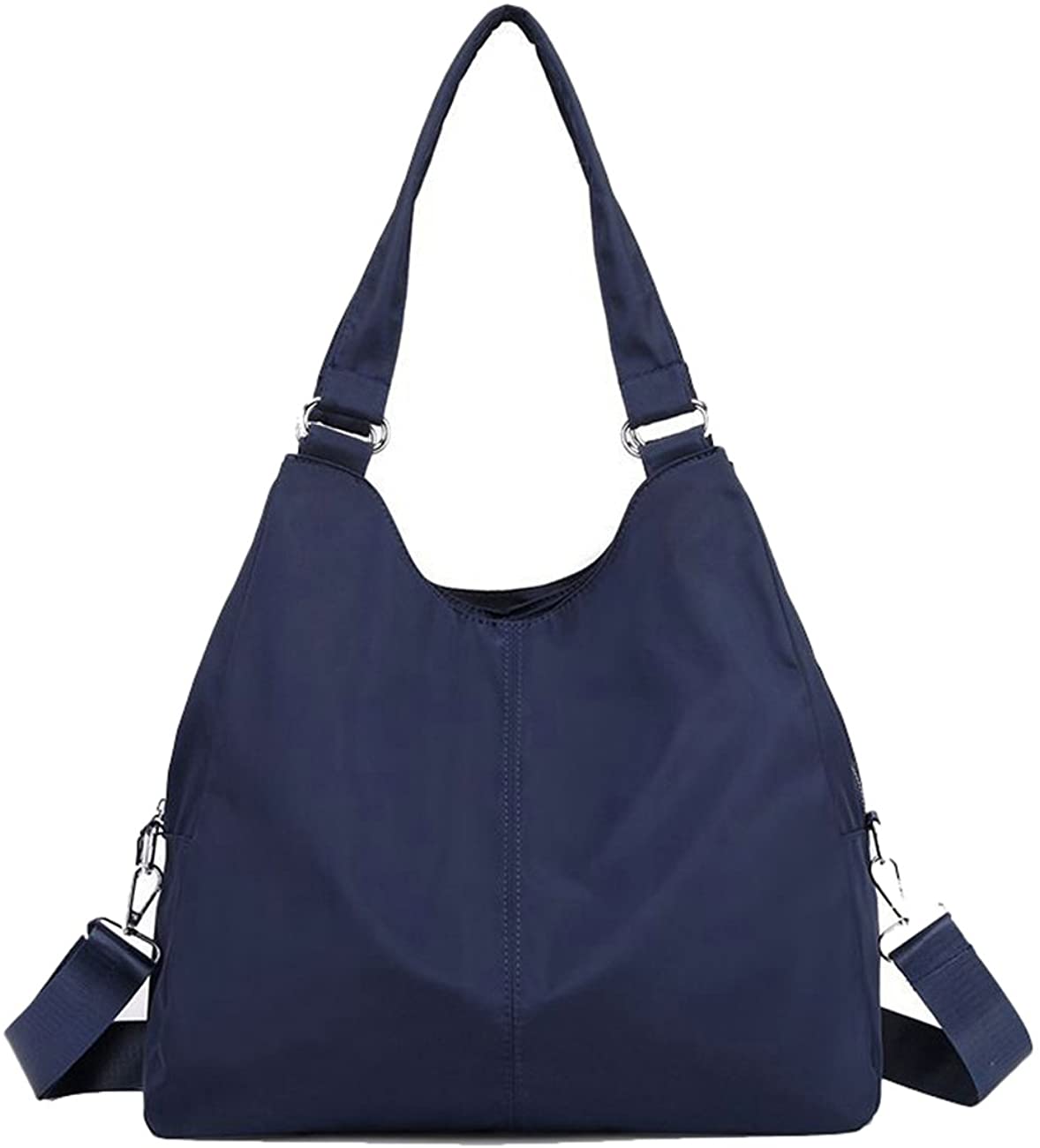 Price:$23.99    Hobo Shoulder Tote Bag, Women Waterproof Multi-function Roomy Handbag Cross-body Bag with Zipper (Navy)  Clothing