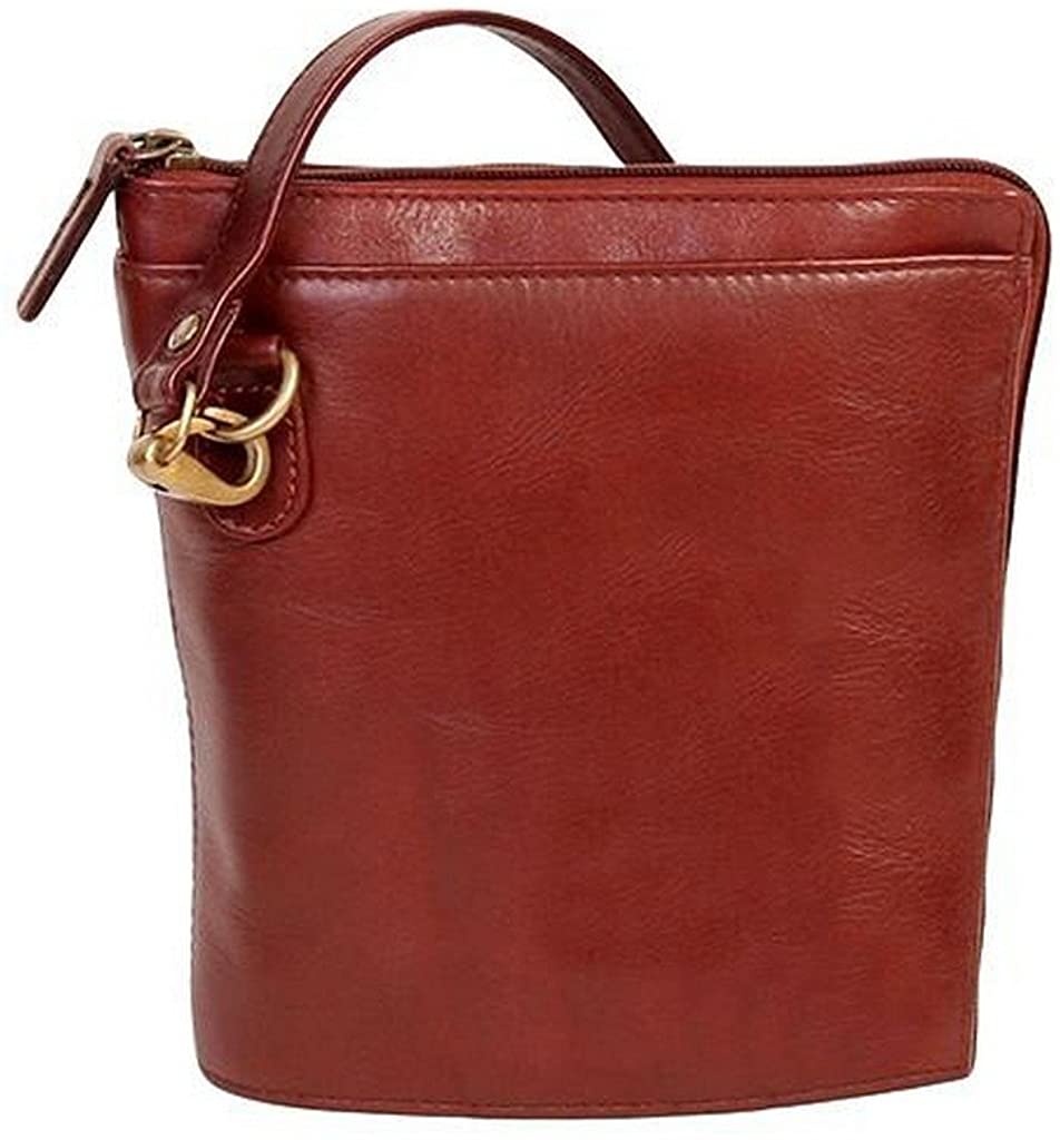 Price:$76.78 Scully Western Handbag Womens Leather Two Way Zip Strap Brown 521  Handbags   