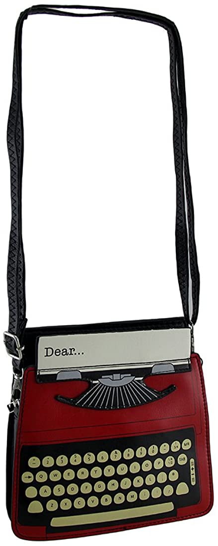 Price:$29.56 Antique Text Red & Black Vintage Typewriter Purse  Handbags   