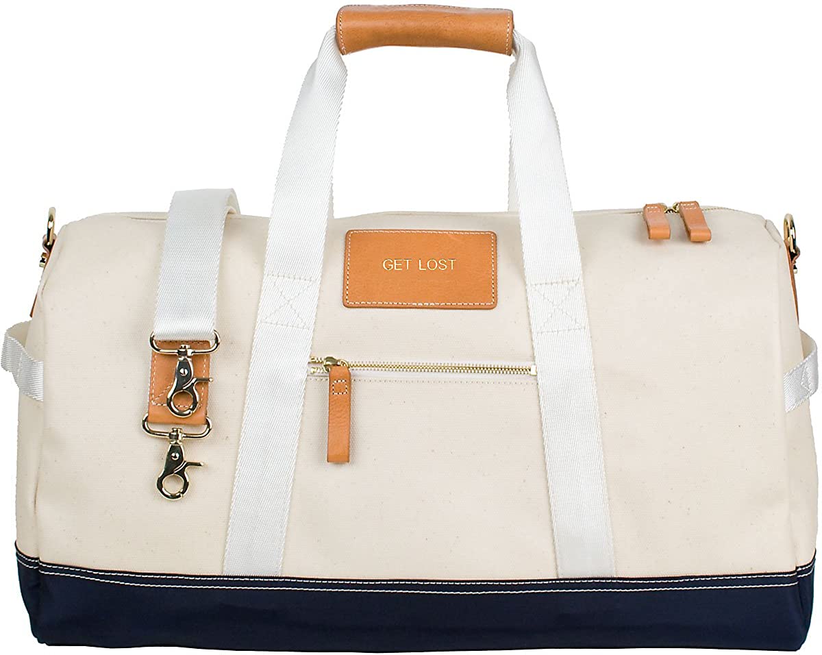 Price:$165.00 Dakota Canvas Duffle Bag (Navy)  Handbags   