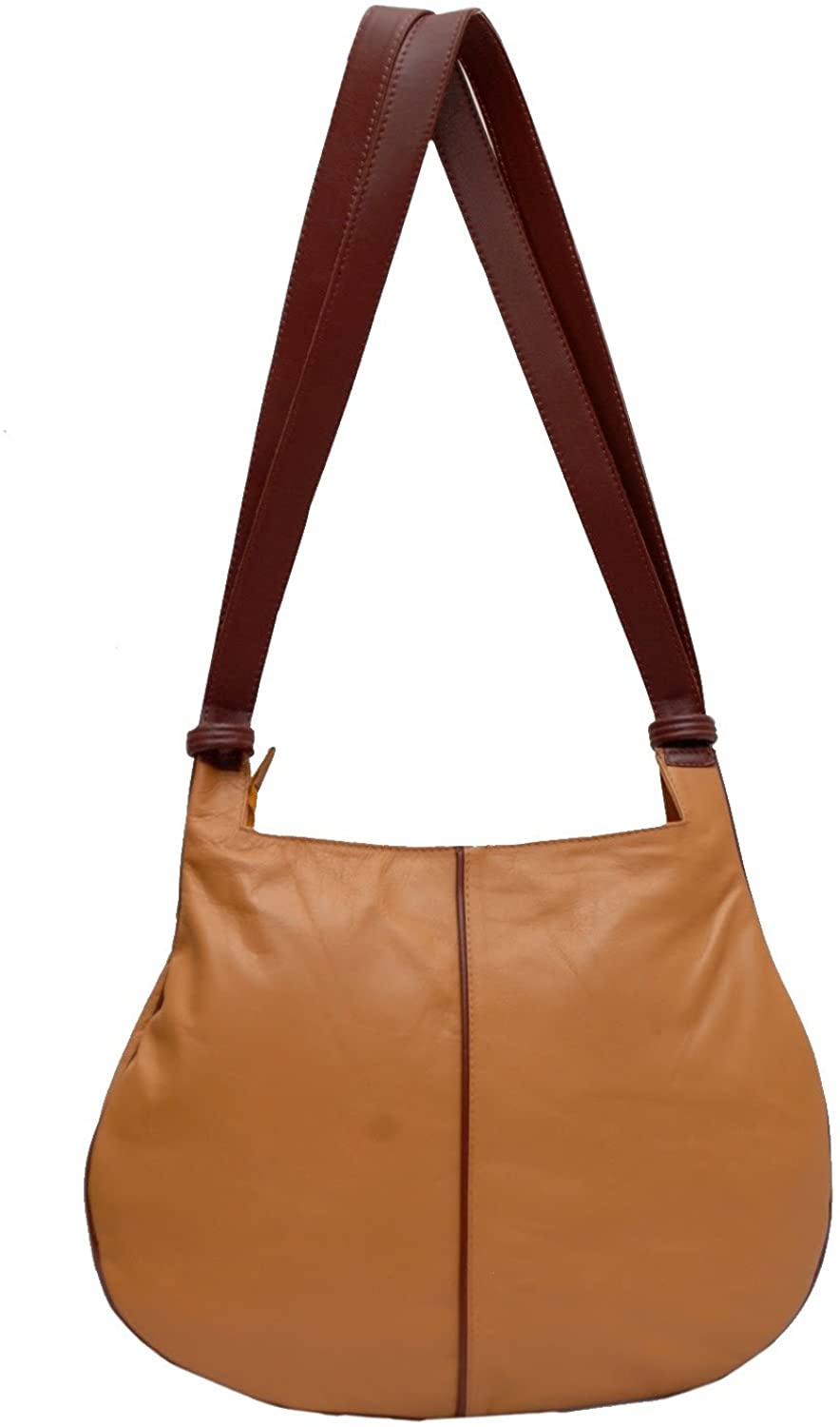 Price:$34.99    Kozmic 2-tone Leather Shoulder Bag  Clothing