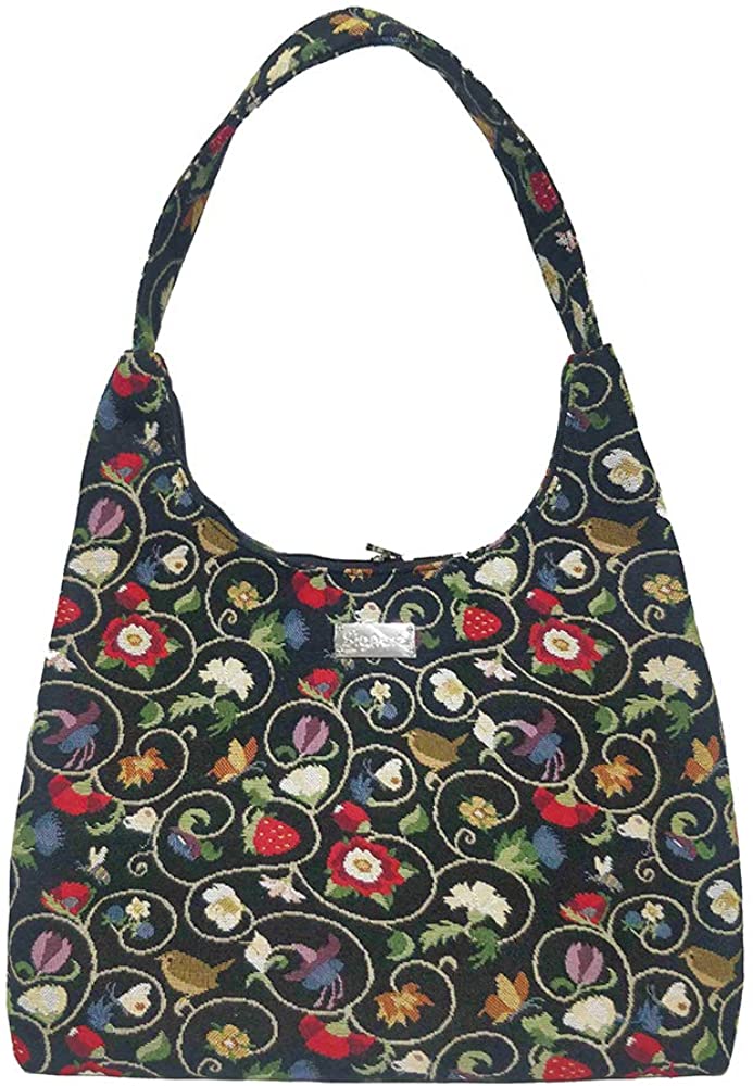 Price:$39.99    Signare Tapestry Hobo Shoulder bag slough purse for Women with Jacobean Dream Design  Clothing