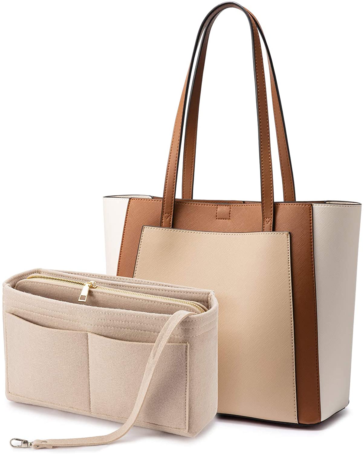 Price:$35.99    LOVEVOOK Handbags for Women Shoulder Tote Bags Satchel with Purse Organizer Insert  Clothing