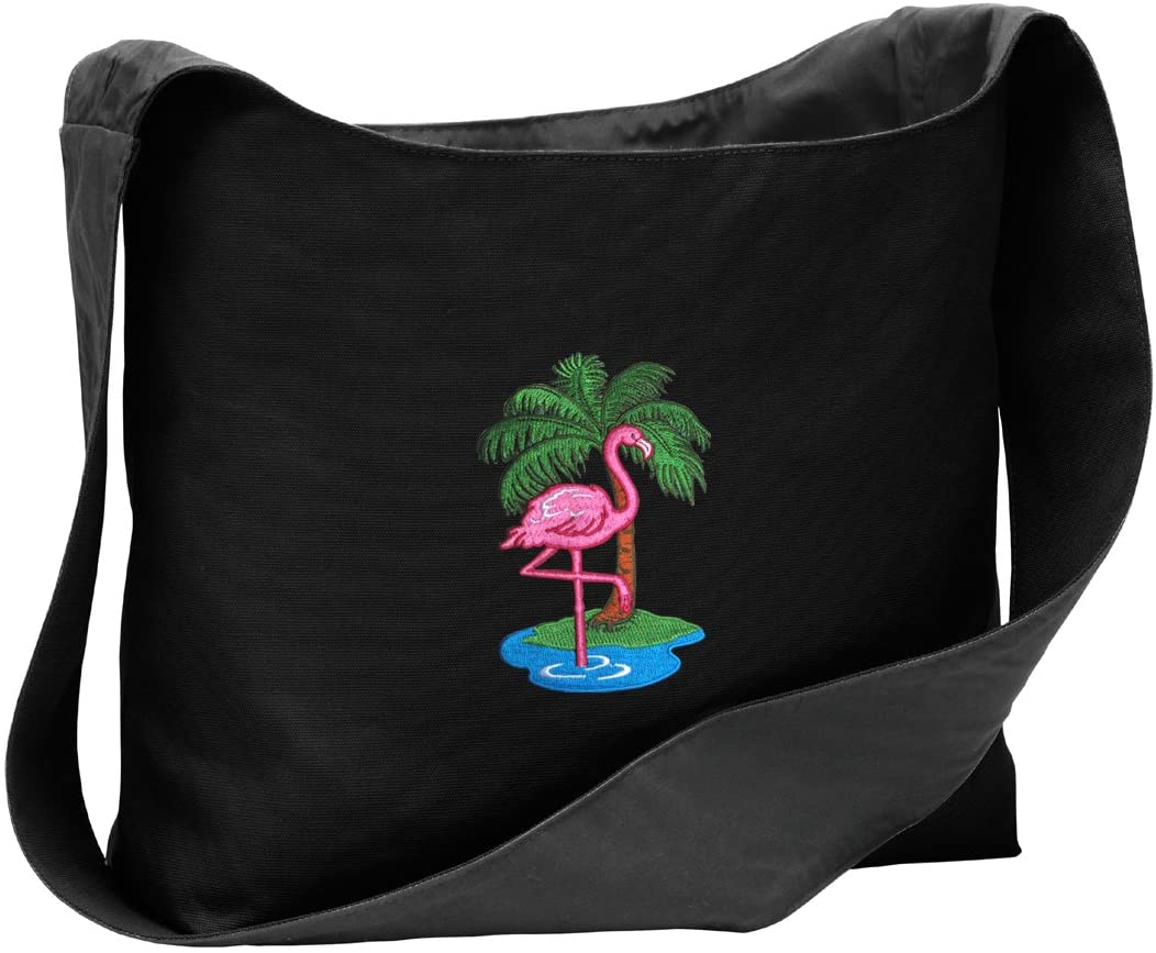 Price:$32.99    Pink Flamingo Tote Bag Best Sling Style Across Body Bags  Clothing
