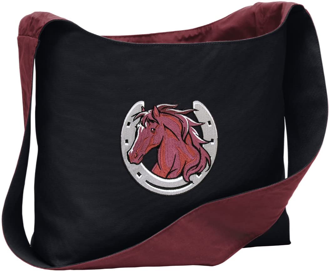 Price:$32.99    Horses Tote Bag Sling Style Cross Body Totes  Clothing