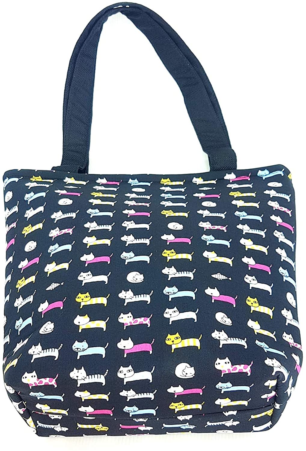 Price:$10.98    MY HOPE Shopping Bag Women Teenager Tote Handbag for Travel Cotton Fabric Shoulder Strap  Clothing