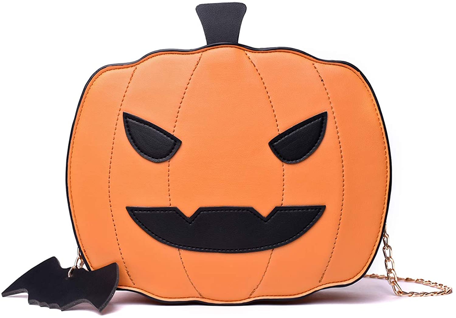 Price:$19.98    Halloween Pumpkin Crossbody Bags Women Devil Purse Fashion Trick or Treat Shoulder Handbag Girls Tote Candy Bag  Clothing