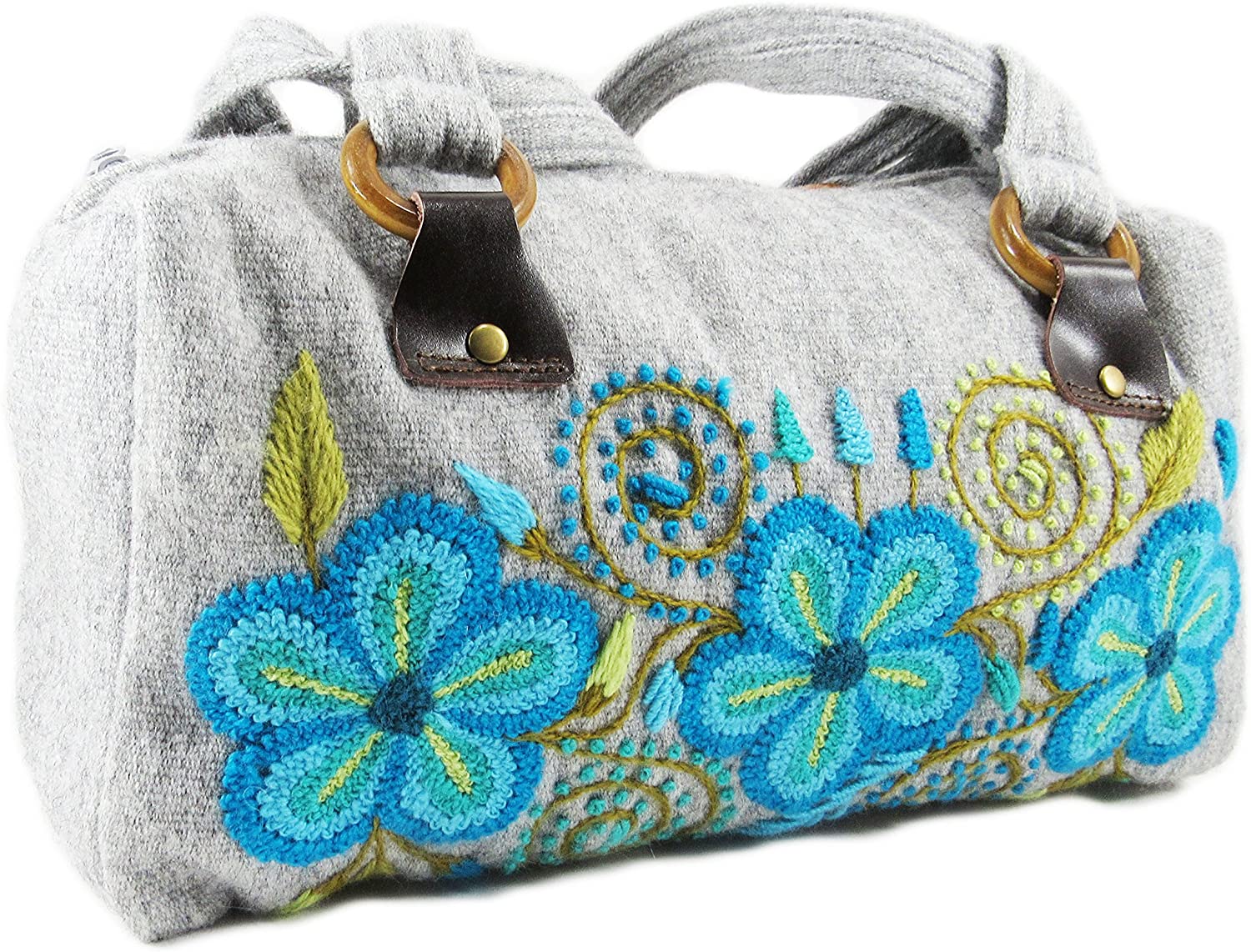 Price:$0.00 ALPACA WOOL EMBROIDERED SHOULDER BAG BY MACHU PICCHU STORE 8003  Handbags   