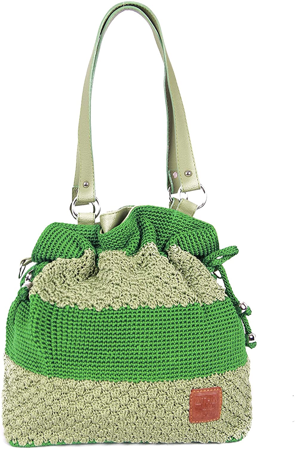 Price:$45.00 Rosebud Women Handcraft Bag (Green)  Handbags   